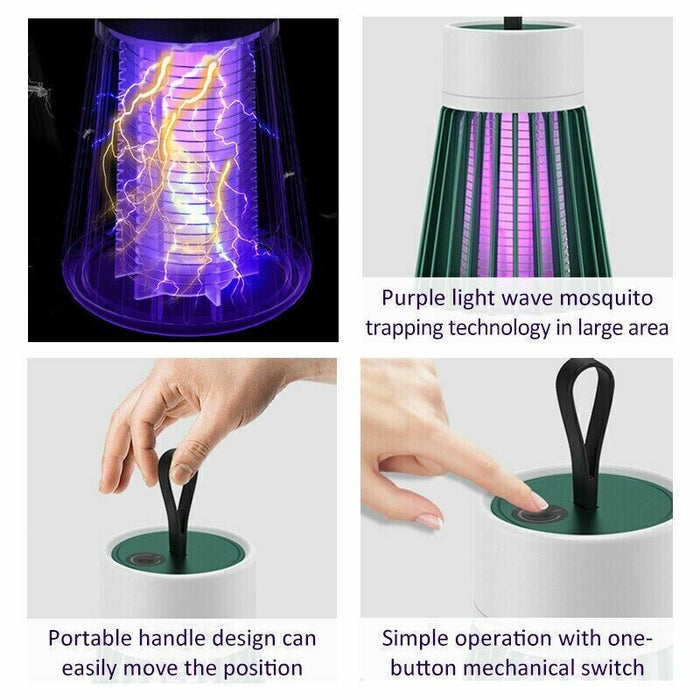 Rechargeable Electric Mosquito Killer Lamp – UV Light Bug Zapper & Insect Trap for Flies