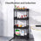 3/4 Tier Storage Trolley Cart with Wheels – Versatile Kitchen & Bathroom Organizer Rack