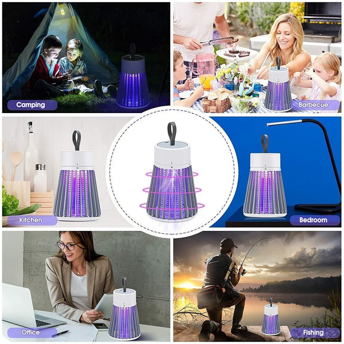 Rechargeable Electric Mosquito Killer Lamp – UV Light Bug Zapper & Insect Trap for Flies