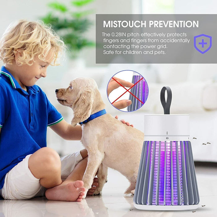 Rechargeable Electric Mosquito Killer Lamp – UV Light Bug Zapper & Insect Trap for Flies