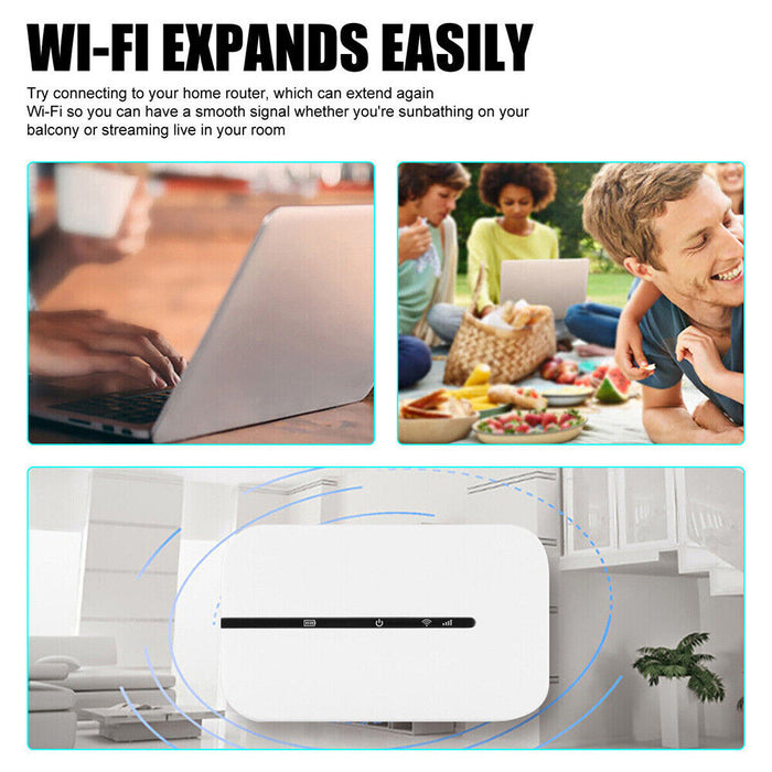 Portable Unlocked 4G LTE WiFi Router – Mobile Broadband MiFi Hotspot for UK Use