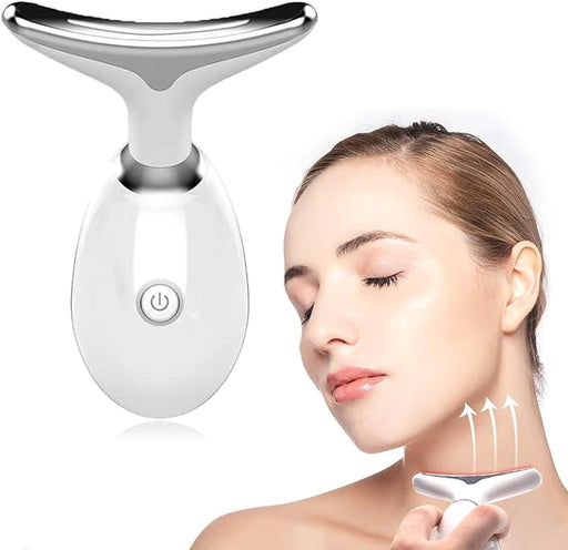 Wavy Chic 7-Color Beauty Facial Massager – Microcurrent Skin Firming Device for Face & Neck – Acne Treatment & Anti-Aging