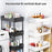 3/4 Tier Storage Trolley Cart with Wheels – Versatile Kitchen & Bathroom Organizer Rack