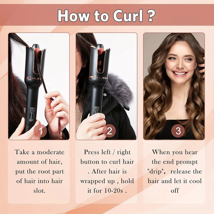 Automatic Hair Curler Auto Hair Curling Iron Ceramic Rotating Air Curler Air Spin Wand Styler Curl Machine Magic Hair Curler