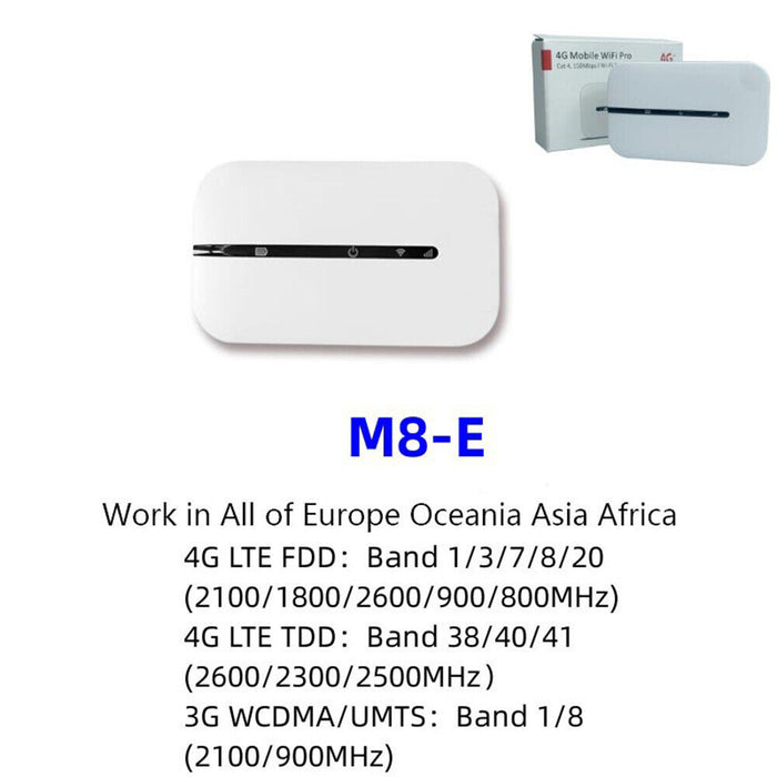 Portable Unlocked 4G LTE WiFi Router – Mobile Broadband MiFi Hotspot for UK Use