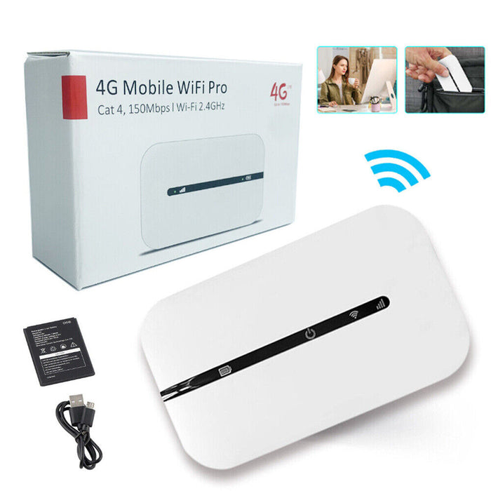 Portable Unlocked 4G LTE WiFi Router – Mobile Broadband MiFi Hotspot for UK Use