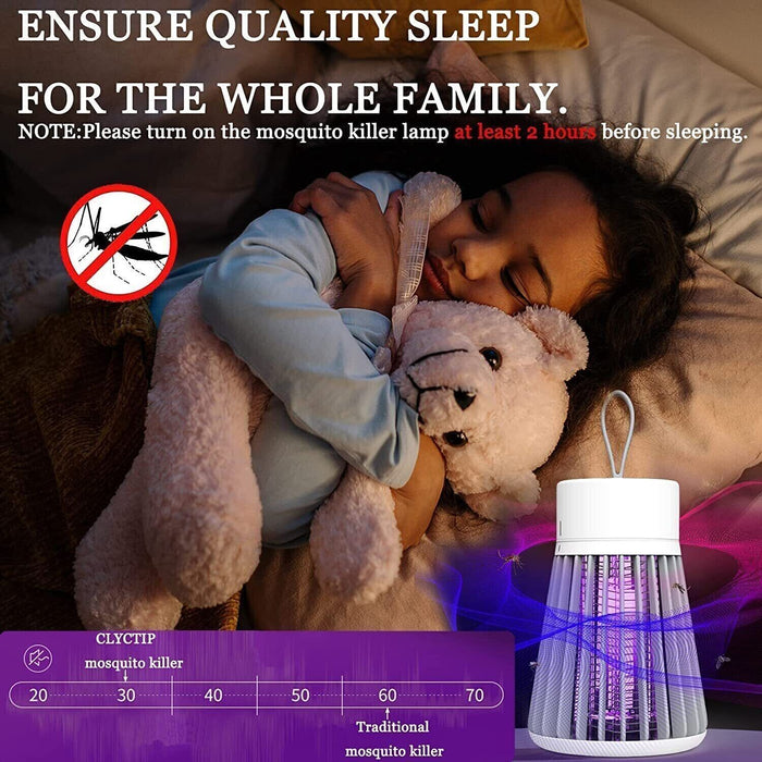 Rechargeable Electric Mosquito Killer Lamp – UV Light Bug Zapper & Insect Trap for Flies