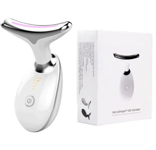 Wavy Chic 7-Color Beauty Facial Massager – Microcurrent Skin Firming Device for Face & Neck – Acne Treatment & Anti-Aging